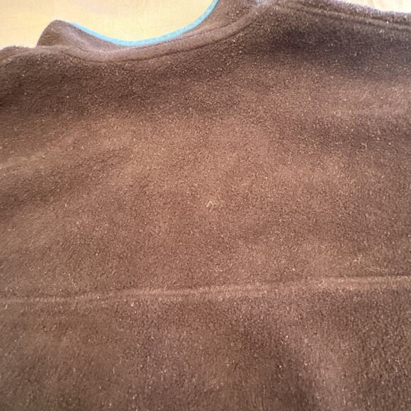 Patagonia Synchilla Pullover Sweatshirt Womens Medium Black 1/4 Closure Teal - Picture 15 of 16